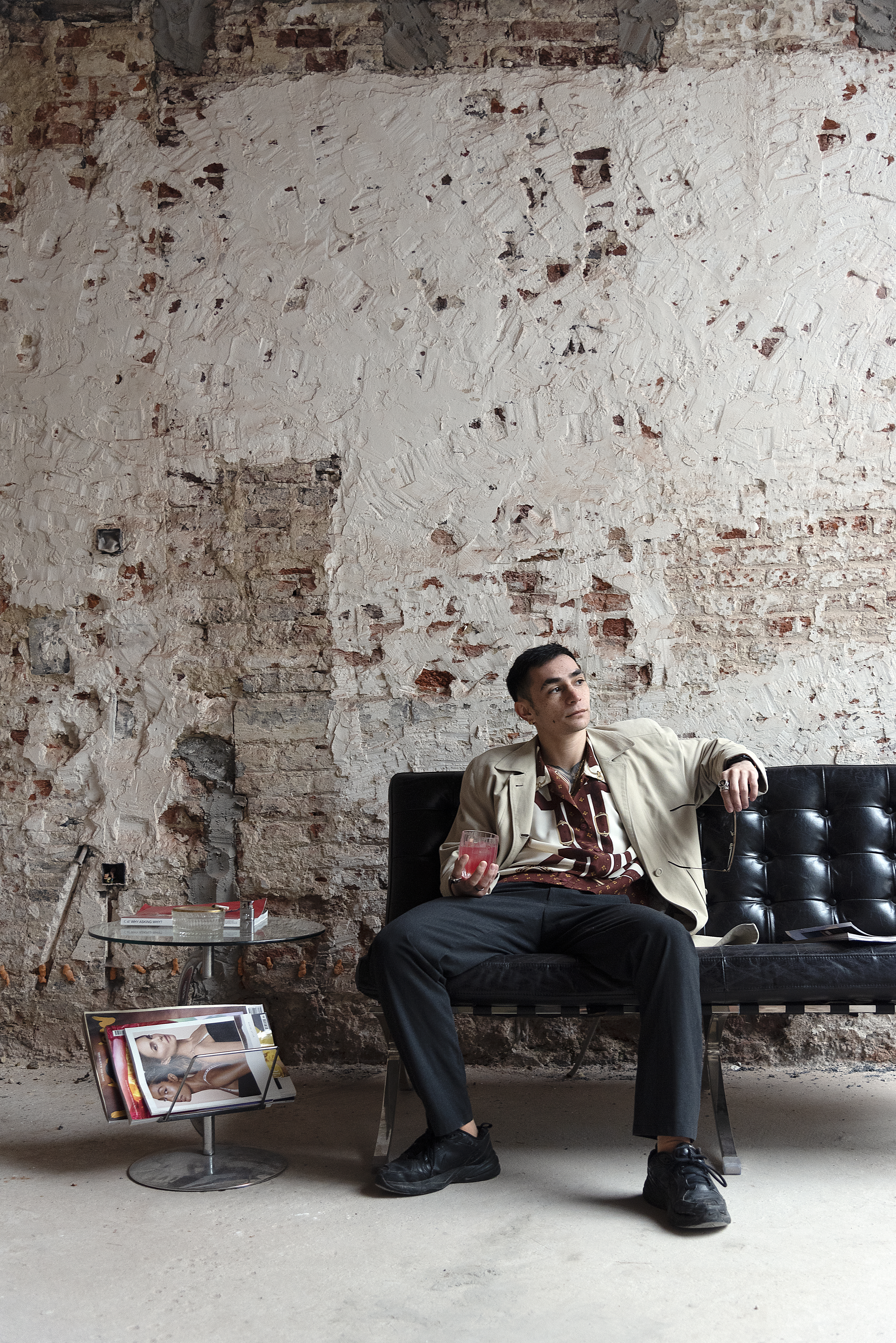diplomat sitting on sofa